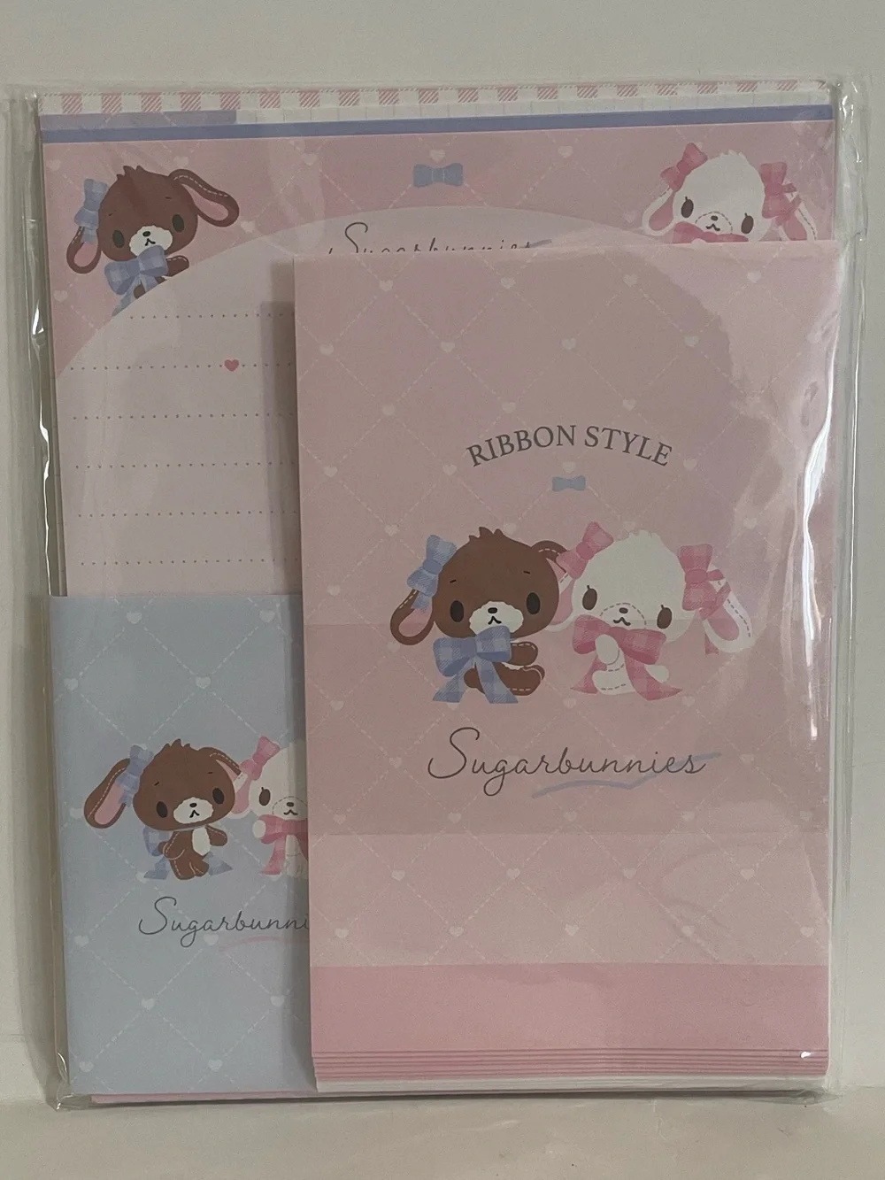Sugarbunnies Ribbon Style Letter Set-Japan Stationery
